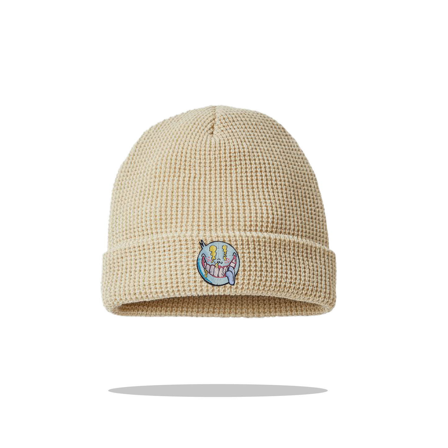 Real Trippy Waffle Cuffed Beanie